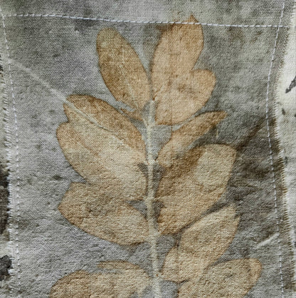Eco printing with backgrounds Saturday February 8th 2025