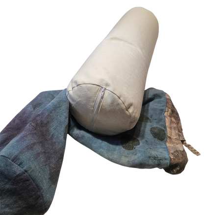 Hemp & Buckwheat Hull Yoga Bolster – INDIGO | Handmade in Canada