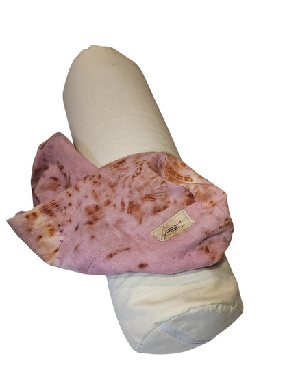 Hemp & Buckwheat Hull Yoga Bolster – Naturally Dyed | Handmade in Canada