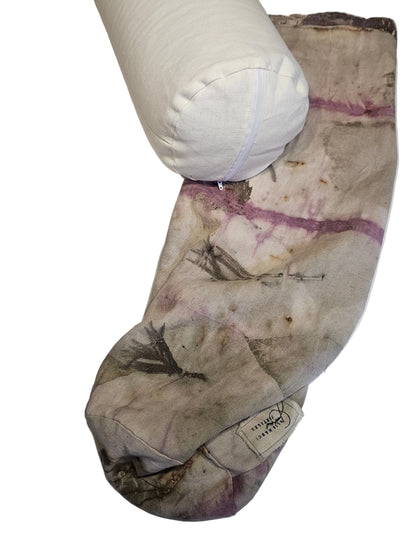 Hemp & Buckwheat Hull Yoga Bolster –PLANTDYE | Handmade in Canada