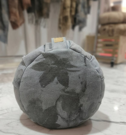 Meditation pillow plant dyed